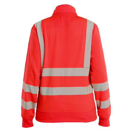 Blaklader 3574 Womens Hi Vis Sweatshirt Detachable Hood Hi Vis Red Feature