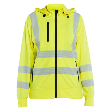 Blaklader 3574 Womens Hi Vis Sweatshirt Detachable Hood Hi Vis Yellow Main