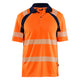 Blaklader 3595 Hi Vis Uv Protected Polo Shirt Hi Vis Orange Navy Blue Main