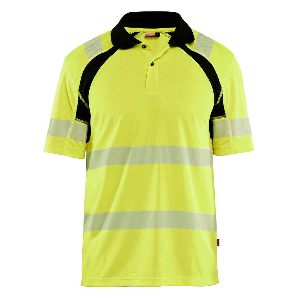 Blaklader 3595 Hi Vis Uv Protected Polo Shirt Hi Vis Yellow Black Main