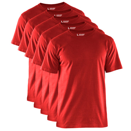 Blaklader 3625 Red T-Shirt Multipack (5-Pack)