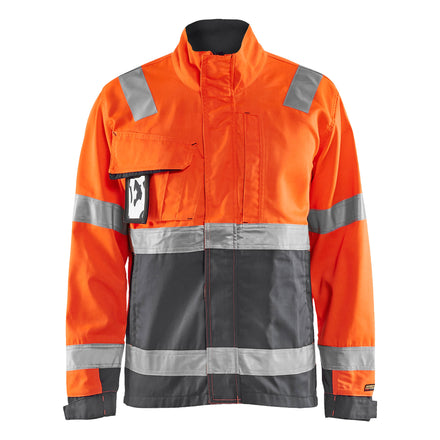 Blaklader 4064 Hi Vis Jacket Hi Vis Orange Grey Main