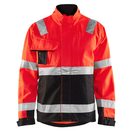 Blaklader 4064 Hi Vis Jacket Hi Vis Red Black Main