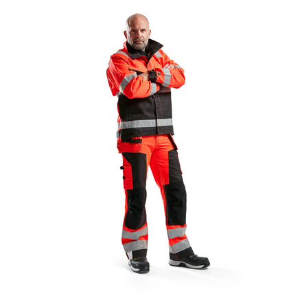 Blaklader 4064 Hi Vis Jacket Hi Vis Red Black Model