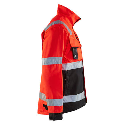 Blaklader 4064 Hi Vis Jacket Hi Vis Red Black Right