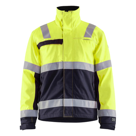 Blaklader 4069 Multinorm Winter Jacket Hi Vis Yellow Navy Blue Main