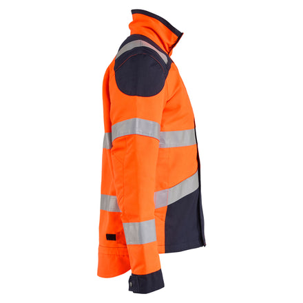 Blaklader 4089 Multinorm Inherent Jacket Hi Vis Orange Navy Blue Right