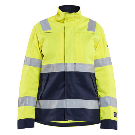 Blaklader 4091 Womens Multinorm Jacket Hi Vis Yellow Navy Blue Main