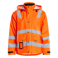 Blaklader 4302 Hi-Vis Orange Rain Jacket