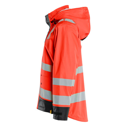 Blaklader 4302 Hi Vis Rain Jacket Hi Vis Red Black Right