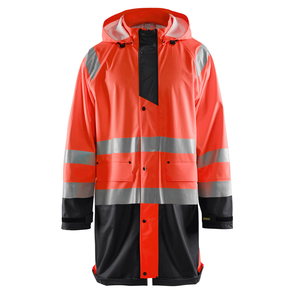 Blaklader 4324 Rain Jacket Hi Vis Hi Vis Red Black Main