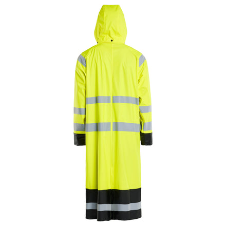 Blaklader 4325 Hi Vis Raincoat Hi Vis Yellow Black Hood Up