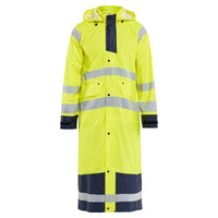 Blaklader 4325 Hi Vis Raincoat Hi Vis Yellow Navy Blue Main