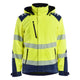 Blaklader 4400 Hi Vis Lightweight Lined Winter Softshell Jacket Hi Vis Yellow Navy Blue Main