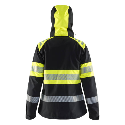 Blaklader 4404 Women’S Hi Vis Softshell Jacket Black Hi Vis Yellow Feature
