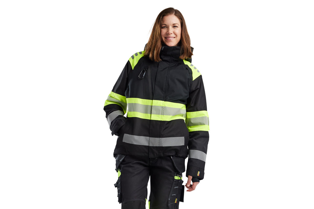 Blaklader 4430 Navy Blue/Hi-Vis Orange Women’S Shell Jacket