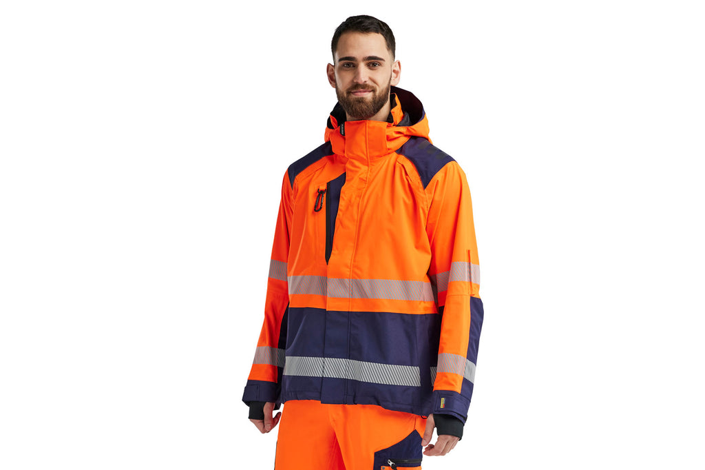 Blaklader 4435 Hi-Vis Red/Black Shell Jacket
