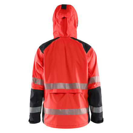 Blaklader 4435 Hi Vis Shell Jacket Hi Vis Red Black Feature
