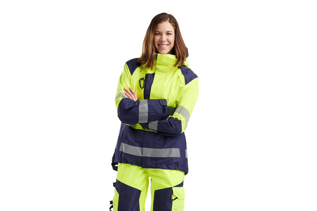 Blaklader 4436 Hi-Vis Orange/Navy Blue Women’S Shell Jacket