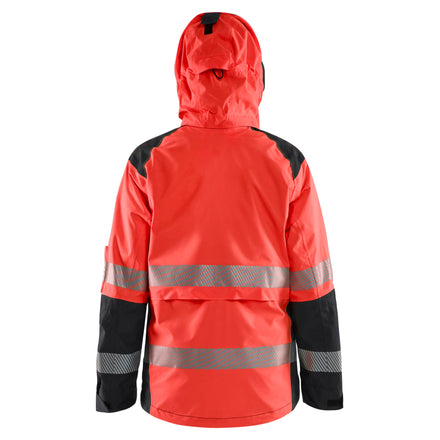Blaklader 4436 Womens Hi Vis Shell Jacket Hi Vis Red Black Feature