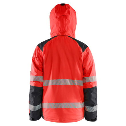 Blaklader 4455 Hi Vis Winter Jacket Hi Vis Red Black Feature