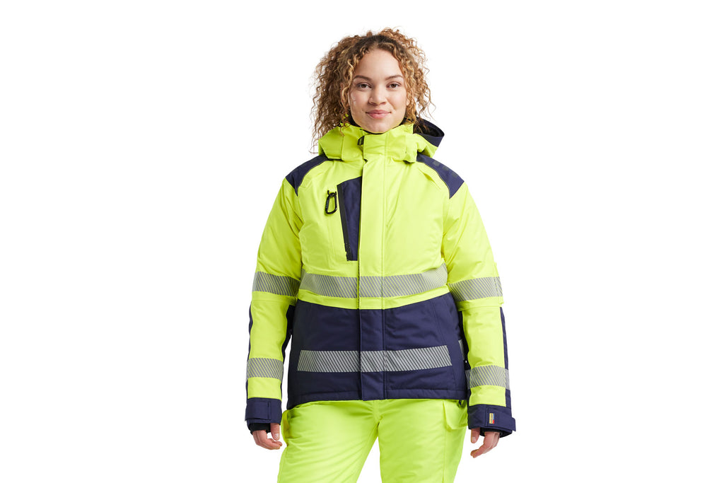 Blaklader 4456 Hi-Vis Orange/Navy Blue Women’S Winter Jacket