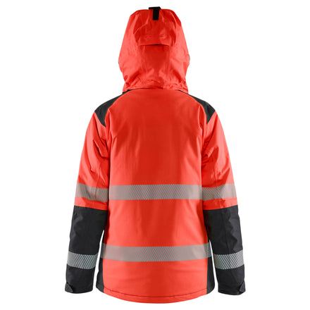 Blaklader 4456 Womens Hi Vis Winter Jacket Hi Vis Red Black Feature