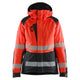 Blaklader 4456 Womens Hi Vis Winter Jacket Hi Vis Red Black Main
