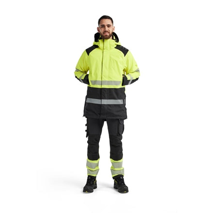 Blaklader 4457 Hi Vis Winter Parka Hi Vis Yellow Black Model