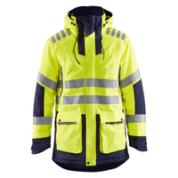 Blaklader 4469 Hi Vis Parka Evolution Hi Vis Yellow Navy Blue Main