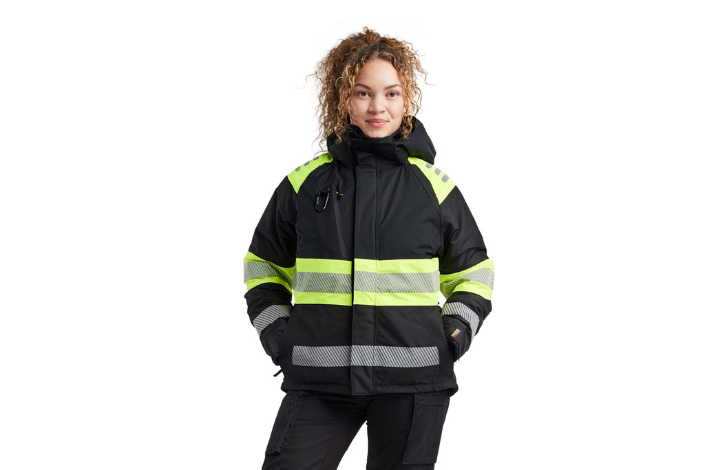 Blaklader 4470 Navy Blue/Hi-Vis Orange Women’S Winter Jacket