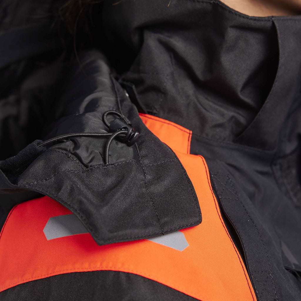 Blaklader 4470 Womens Hi Vis Winter Jacket Black Hi Vis Red Feature 2