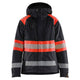 Blaklader 4470 Womens Hi Vis Winter Jacket Black Hi Vis Red Main