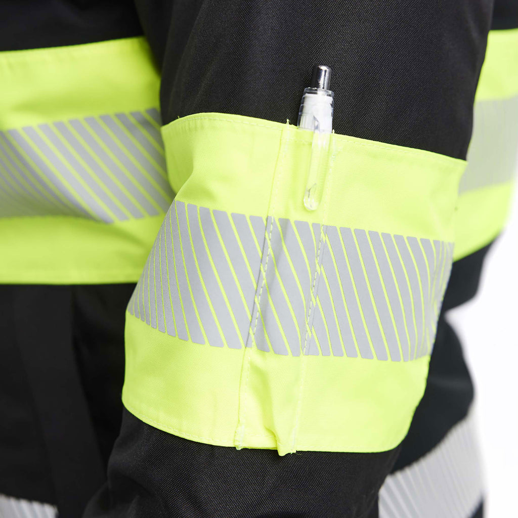 Blaklader 4470 Womens Hi Vis Winter Jacket Black Hi Vis Yellow Feature 1