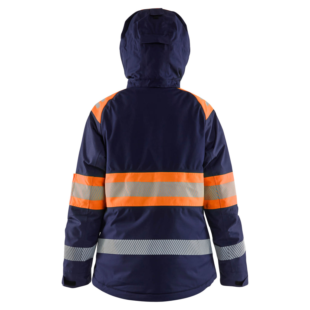 Blaklader 4470 Womens Hi Vis Winter Jacket Navy Blue Hi Vis Orange Feature