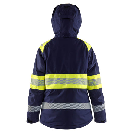 Blaklader 4470 Womens Hi Vis Winter Jacket Navy Blue Hi Vis Yellow Feature