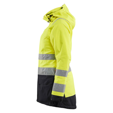 Blaklader 4472 Womens Hi Vis Winter Parka Hi Vis Yellow Black Left