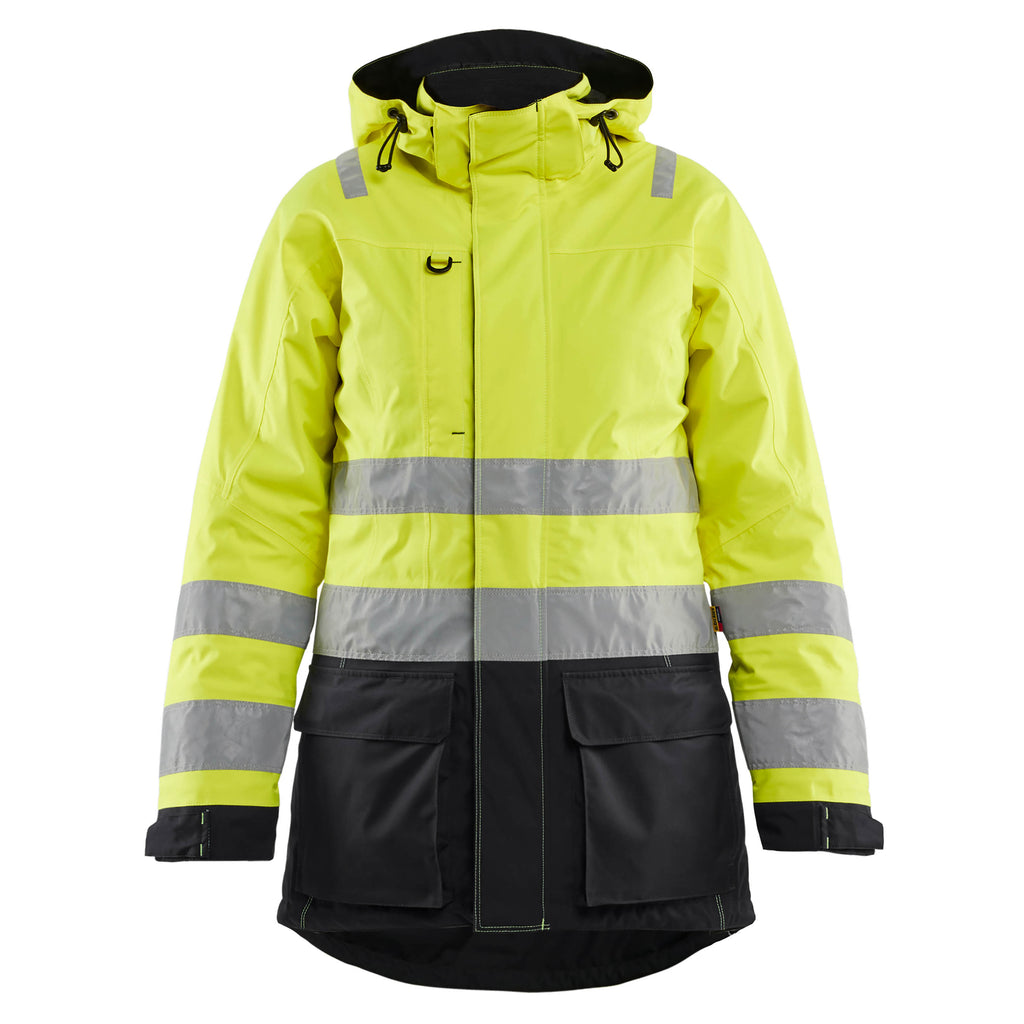 Blaklader 4472 Womens Hi Vis Winter Parka Hi Vis Yellow Black Main