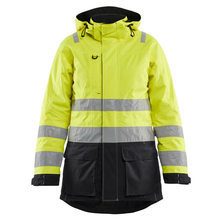 Blaklader 4472 Womens Hi Vis Winter Parka Hi Vis Yellow Black Main