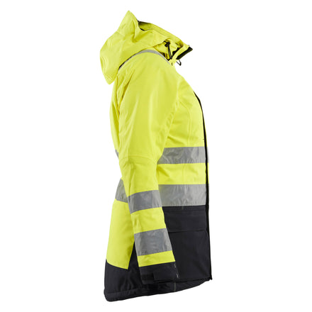 Blaklader 4472 Womens Hi Vis Winter Parka Hi Vis Yellow Black Right
