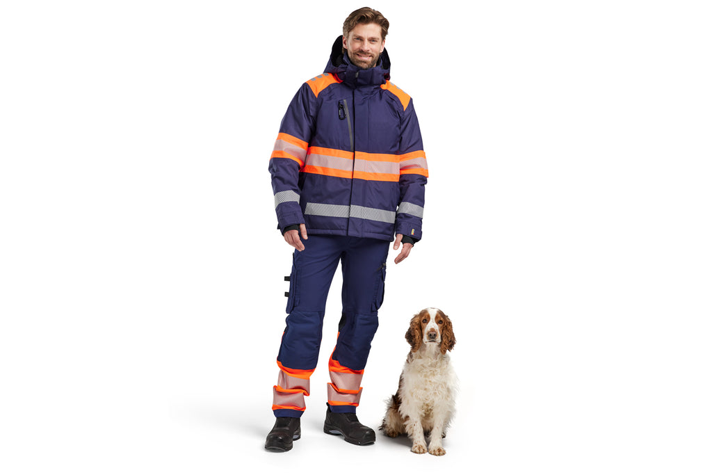Blaklader 4480 Black/Red Hi-Vis Winter Jacket