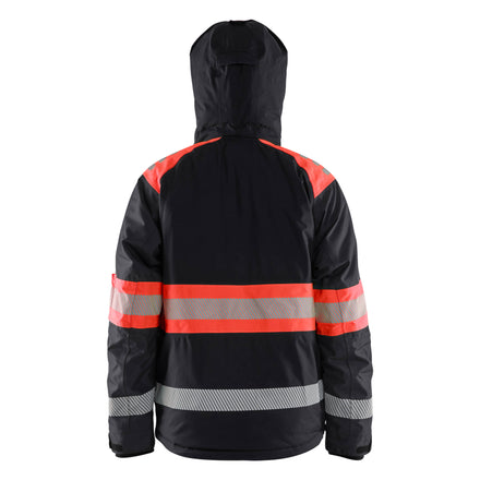 Blaklader 4480 Hi Vis Winter Jacket Black Hi Vis Red Feature