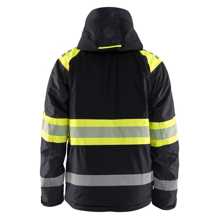 Blaklader 4480 Hi Vis Winter Jacket Black Hi Vis Yellow Back