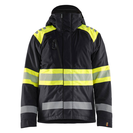 Blaklader 4480 Hi Vis Winter Jacket Black Hi Vis Yellow Main