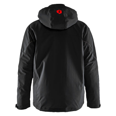 Blaklader 4484 Lightweight Lined Winter Jacket Stretch Black Red Back