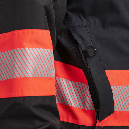 Blaklader 4485 Hi Vis Winter Parka Black Hi Vis Red Feature 4