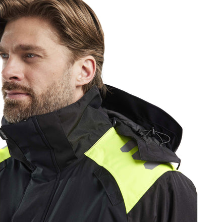 Blaklader 4485 Hi Vis Winter Parka Black Hi Vis Yellow Feature 3