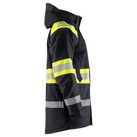 Blaklader 4485 Hi Vis Winter Parka Black Hi Vis Yellow Right
