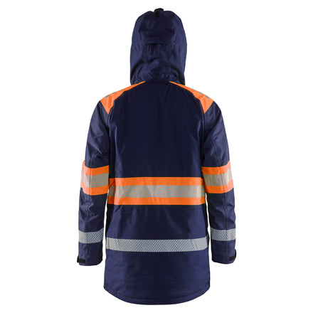 Blaklader 4485 Hi Vis Winter Parka Navy Blue Hi Vis Orange Feature