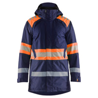 Blaklader 4485 Hi Vis Winter Parka Navy Blue Hi Vis Orange Main